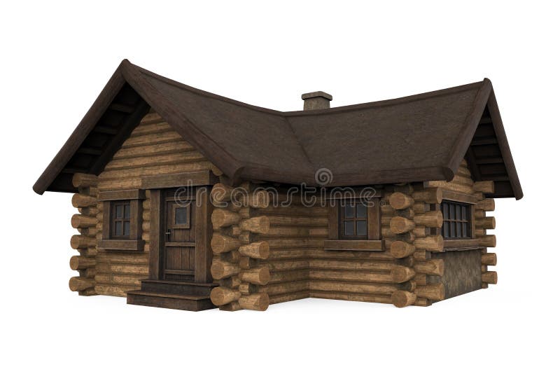 Casa de cabina de madera aislada