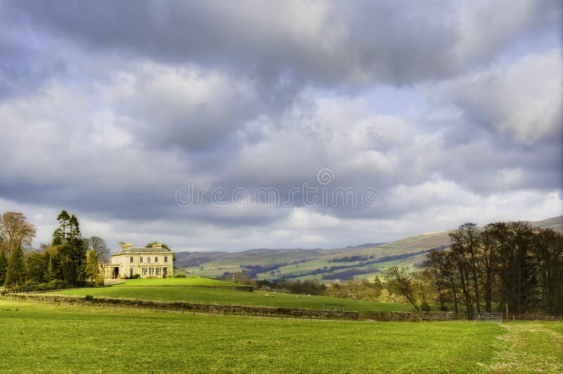 Casa de campo inglesa imagens de stock