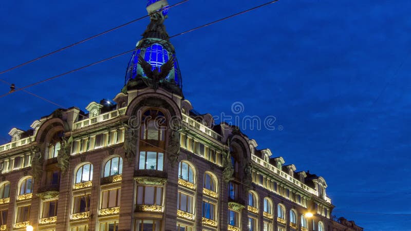 Casa de cantantes en la velada de saint petersburg.