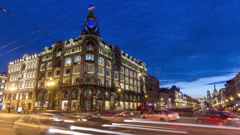 Casa de cantantes en la velada de san petersburgo.