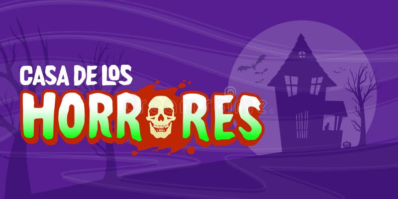 Casa de los horrores bantuita vector casa stock illustration