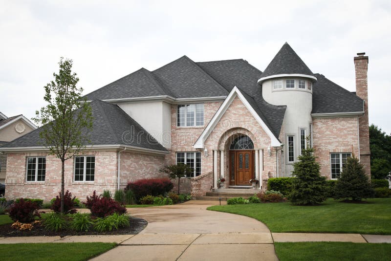 Casa del ladrillo rojo foto de archivo. Imagen de para - 19684116