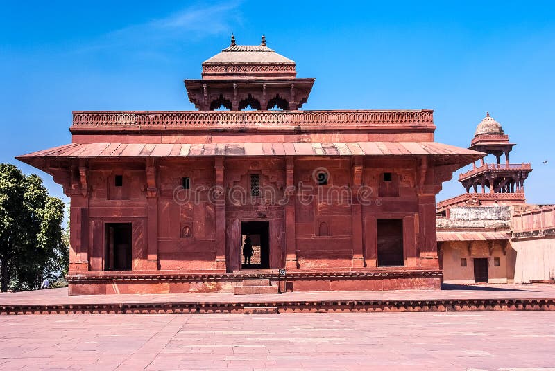 Casa de Mariam-uz-Zamani, Fatehpur Sikri, la India imagen de archivo libre de regalías Casa de Mariam-uz-Zamani, Fatehpur Sikri, la India imagen de archivo libre de regalías
