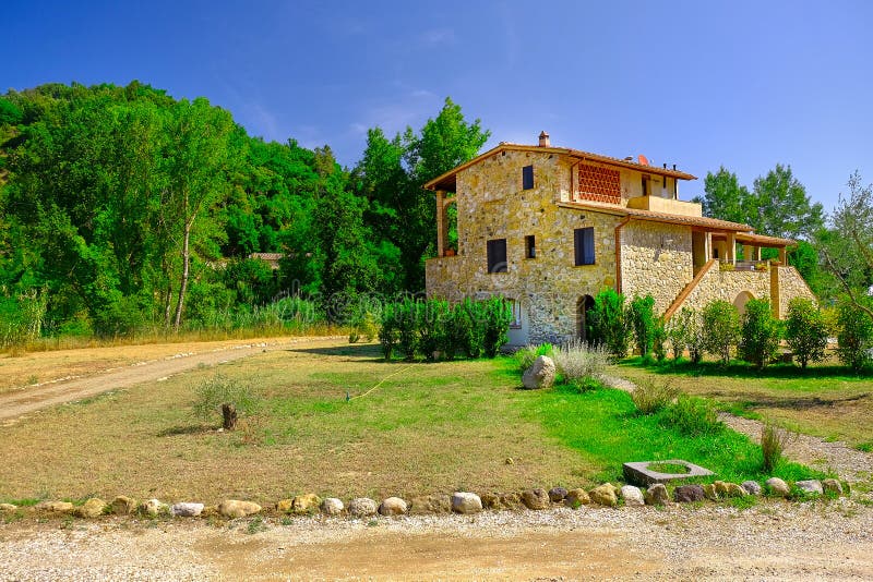 Casa de Toscânia foto de stock Casa de Toscânia foto de stock
