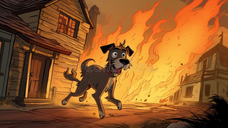 Casa di cani su cartoni animati royalty illustrazione gratis