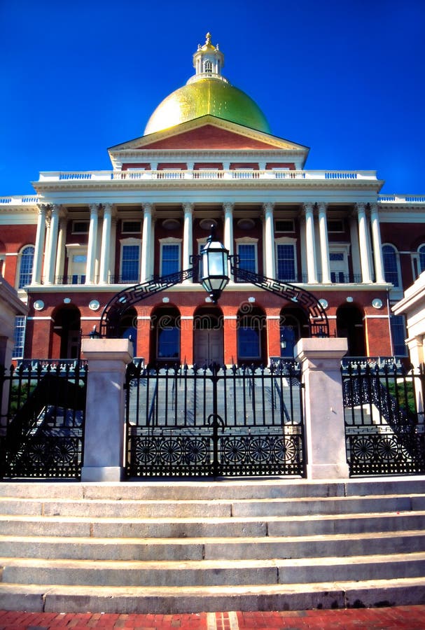 Casa do estado de Massachusetts, Boston foto de stock Casa do estado de Massachusetts, Boston foto de stock