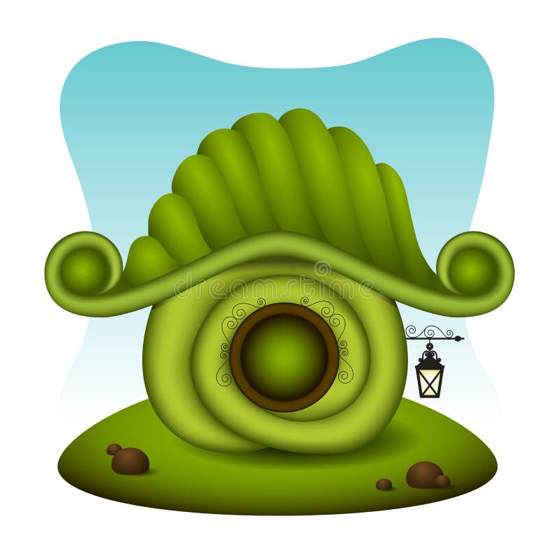 Casa dos desenhos animados da fantasia ilustração royalty free Casa dos desenhos animados da fantasia ilustração royalty free
