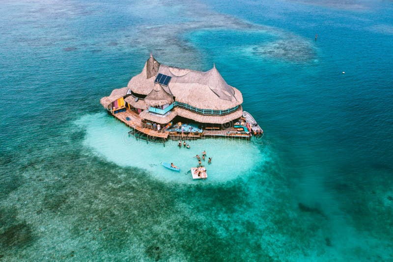 Casa En El Agua, House on Water in San Bernardo Islands, on Colombia`s ...