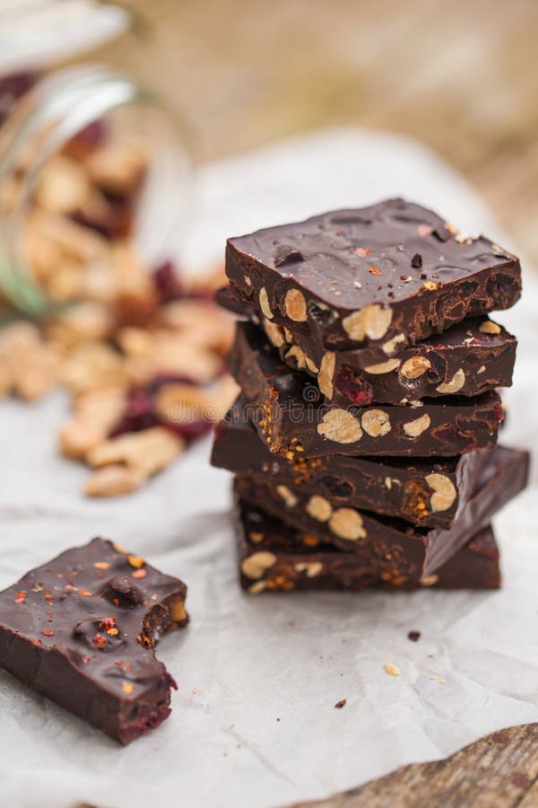 A casa fez o chocolate imagens de stock royalty free