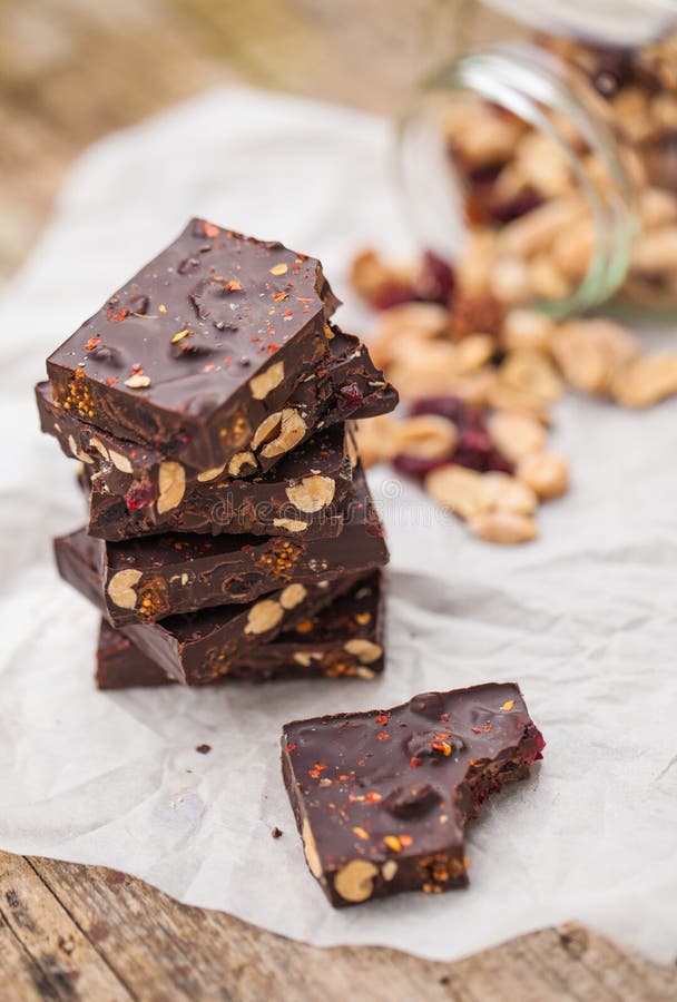 A casa fez o chocolate foto de stock royalty free