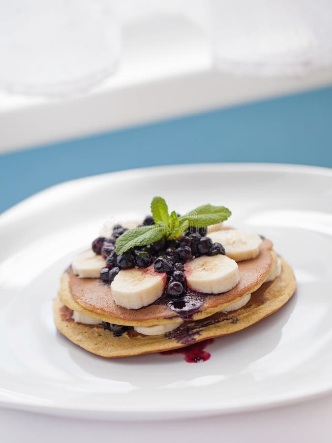 A casa fez panquecas fotos de stock royalty free