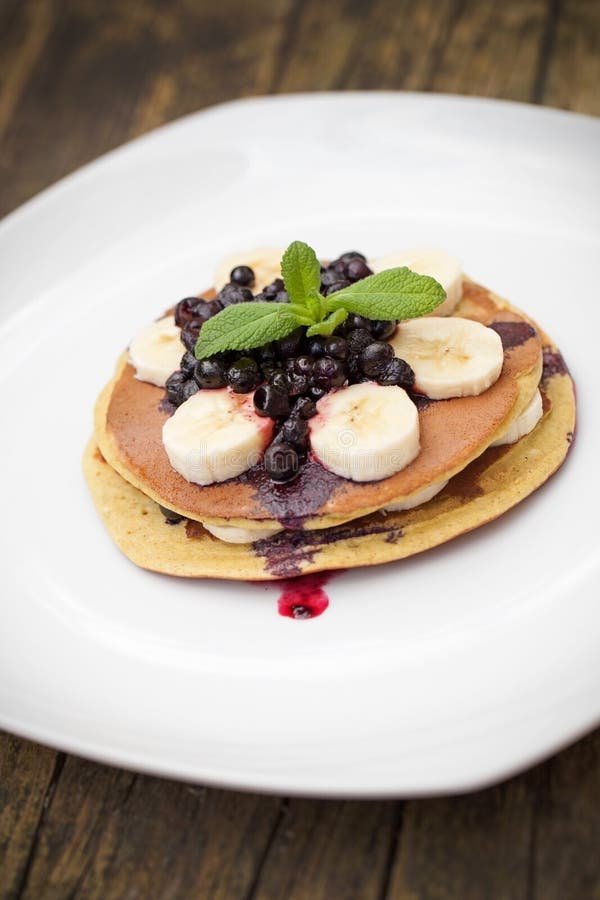 A casa fez panquecas fotos de stock royalty free