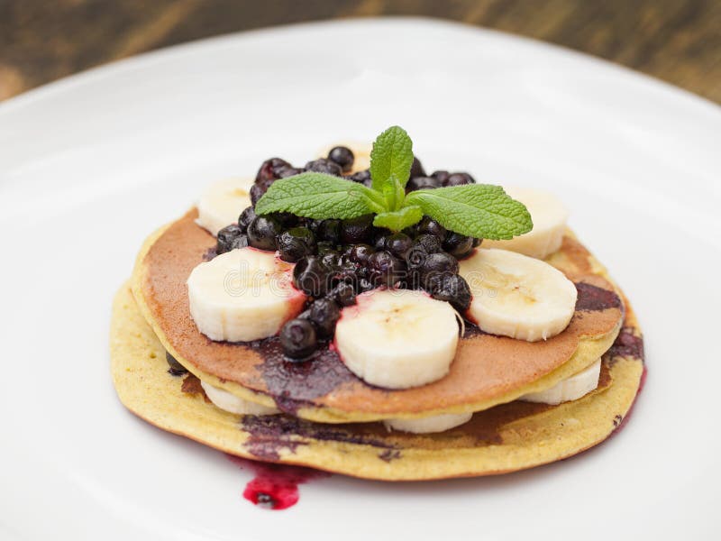 A casa fez panquecas fotos de stock