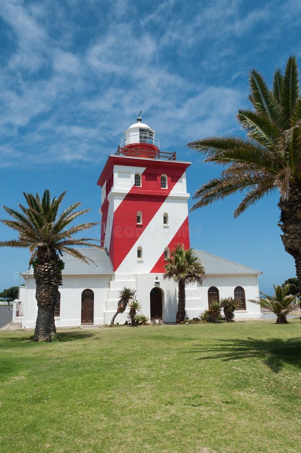 Green point light house, during a bright sunny day in Cape Town, South Africa. Green point light house, during a bright sunny day in Cape Town, South Africa