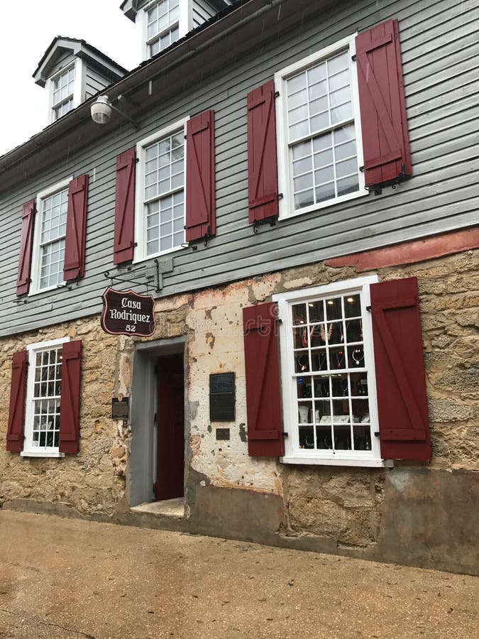 Casa Rodriguez Jewelry Store, St Augustine, La Florida Imagen editorial