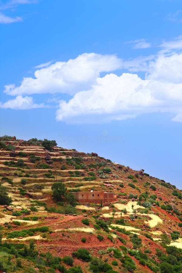 Casa sola en Marruecos fotos de archivo libres de regalías