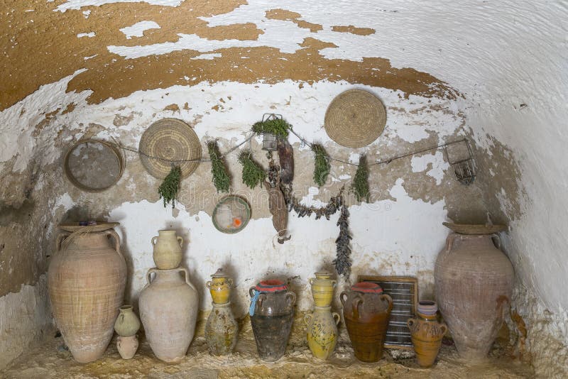 Underground House of trogladites in the desert of Tunisia,Matmata. Africa. Underground House of trogladites in the desert of Tunisia,Matmata. Africa.