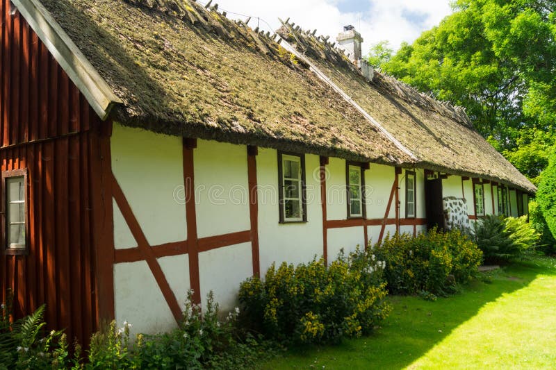 Una granja sueca. imagen de archivo. Imagen de sueca