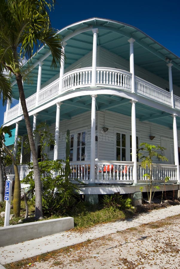 Typical house architecture key west florida famous tourist destination. Typical house architecture key west florida famous tourist destination
