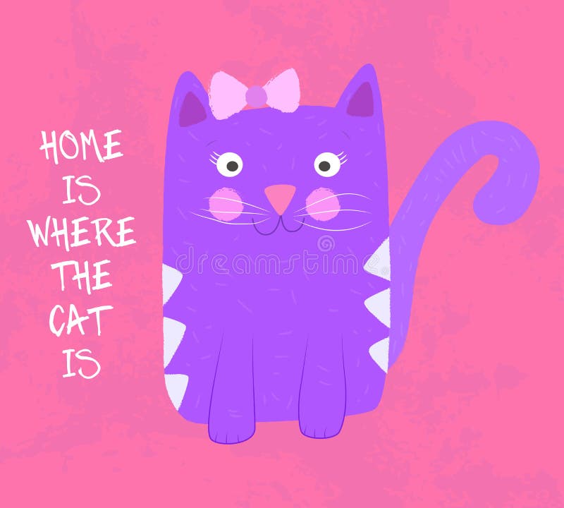A casa é o lugar onde o gato está