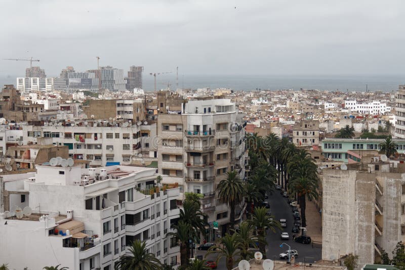 Casablanca Morocco, view from the cathedral stock photo Casablanca Morocco, view from the cathedral stock photo