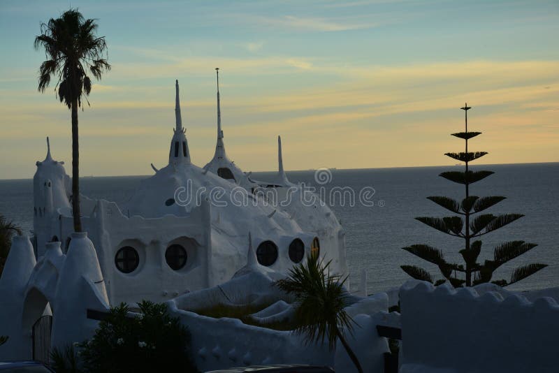 Casapueblo en Punta Ballena en Uruguay imágenes de archivo libres de regalías Casapueblo en Punta Ballena en Uruguay imágenes de archivo libres de regalías