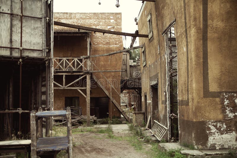 Casas abandonadas en la Roma antigua fotografía de archivo libre de regalías Casas abandonadas en la Roma antigua fotografía de archivo libre de regalías