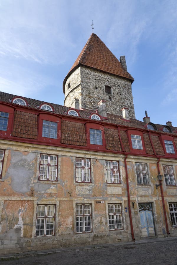 Old houses on the Old city streets. Tallinn. Estonia,. Old houses on the Old city streets. Tallinn. Estonia,