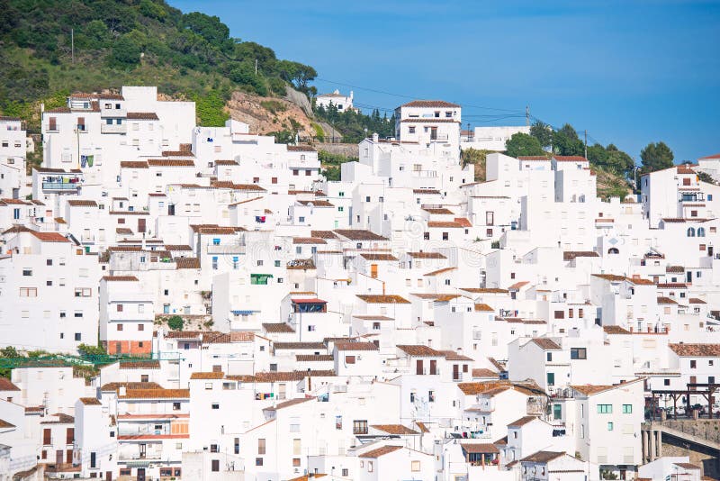 Casas brancas espanholas foto de stock Casas brancas espanholas foto de stock