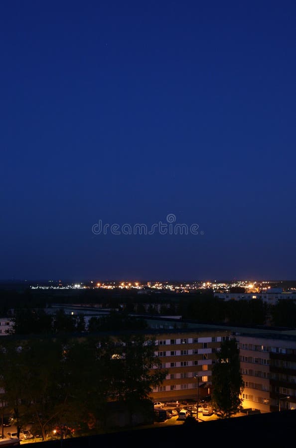 Apartment houses in the night. Apartment houses in the night