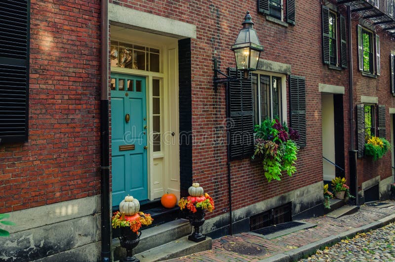 Rua Da Bolota, Em Beacon Hill, Boston, Massachusetts Foto de Stock - Imagem  de cidade, colorido: 47610424