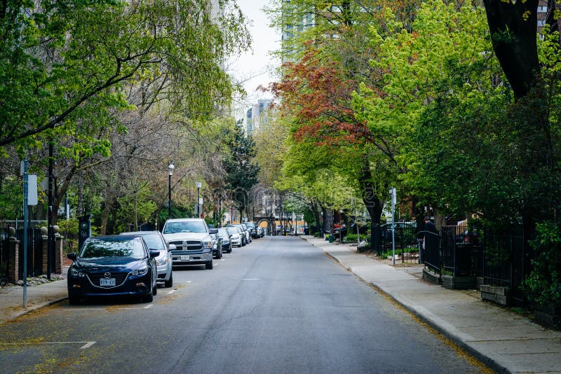 Casas e cor da mola na rua de McGill, perto de Ryerson Universit fotografia de stock royalty free Casas e cor da mola na rua de McGill, perto de Ryerson Universit fotografia de stock royalty free