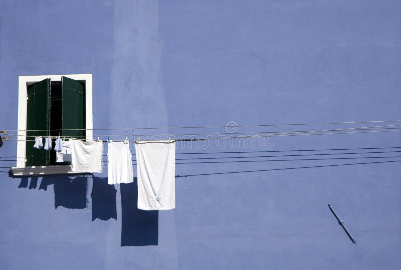 Typical Italian houses at Burano Island next to Venice. Typical Italian houses at Burano Island next to Venice