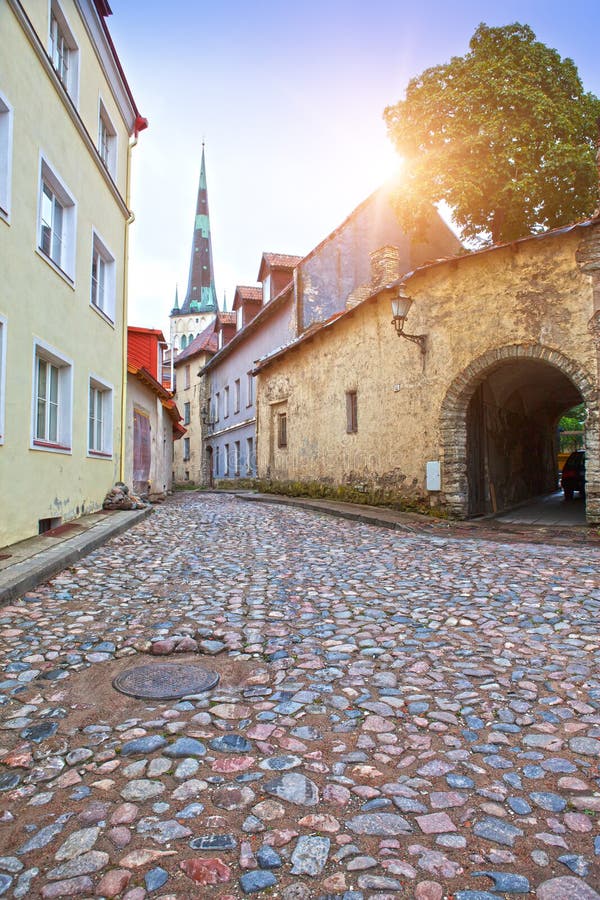 Old houses on the Old city streets. Tallinn Estonia. Old houses on the Old city streets. Tallinn Estonia.