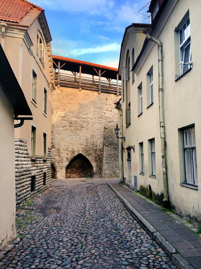 Old houses on the Old city streets. Tallinn. Estonia . Old houses on the Old city streets. Tallinn. Estonia .