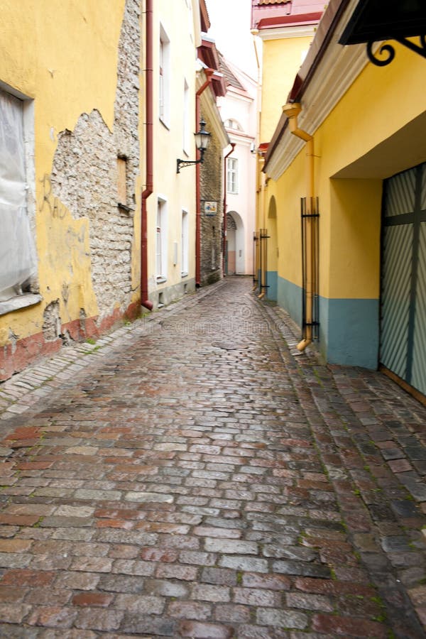 Old houses on the Old city streets. Tallinn. Estonia. Old houses on the Old city streets. Tallinn. Estonia.