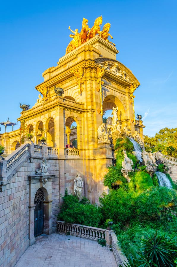 Cascada Monumental Fountain in the Ciutadella Park Barcelona, Spain ...