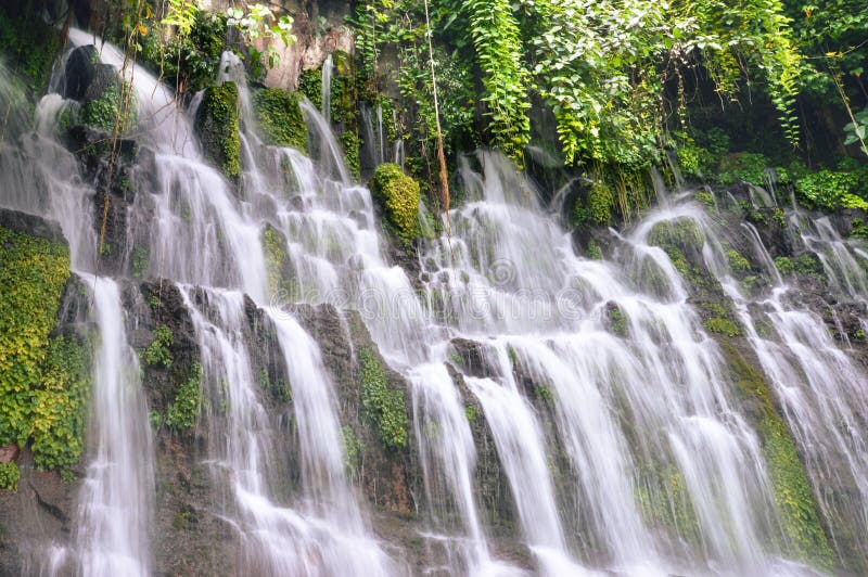 Chorros de la Calera waterfalls in a small town of Juayua, Ruta de las Flores itinerary, El salvador. Chorros de la Calera waterfalls in a small town of Juayua, Ruta de las Flores itinerary, El salvador