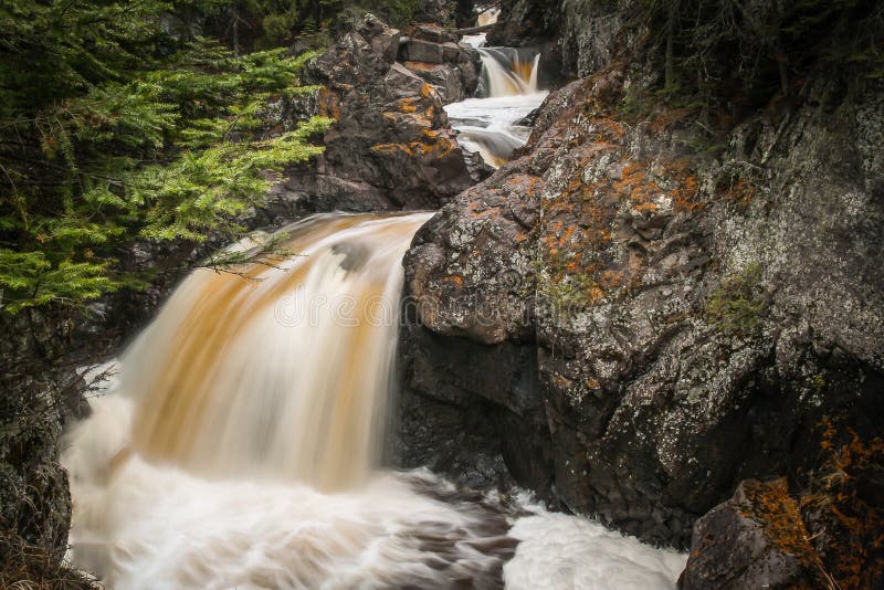 Cascade Falls in Northern Minnesota Stock Photo Image of park, hidden