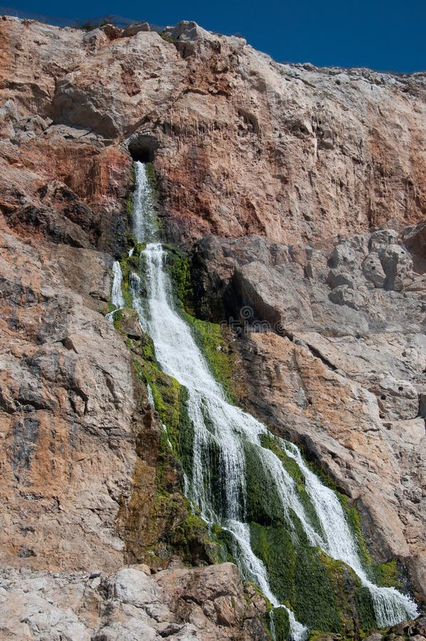 Cascade from inside the rock