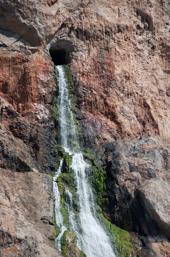 Cascade from inside the rock