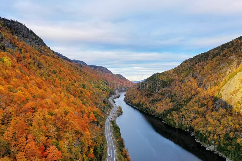 Cascade Lake Keene, New York Stock Image Image of water