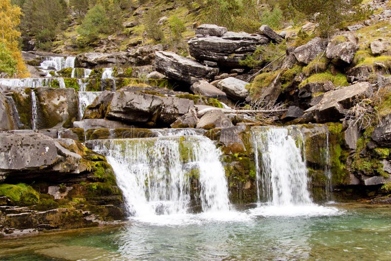 Cascade in ordesa national park.