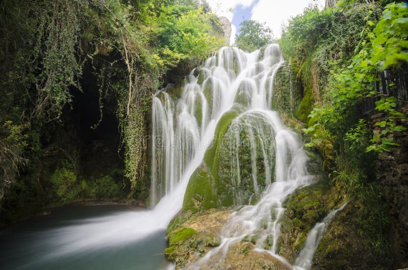 Cascade stock image. Image of burgos, rock, paradise 42538893