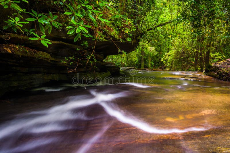 Cascades on Carrick Creek, at Table Rock State Park, South Carol