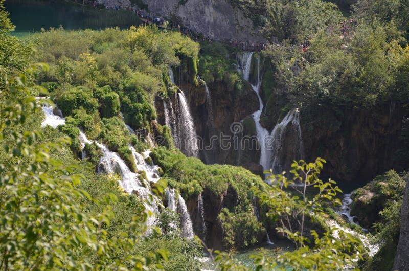 Cascades de lac Plitvice image stock Cascades de lac Plitvice image stock