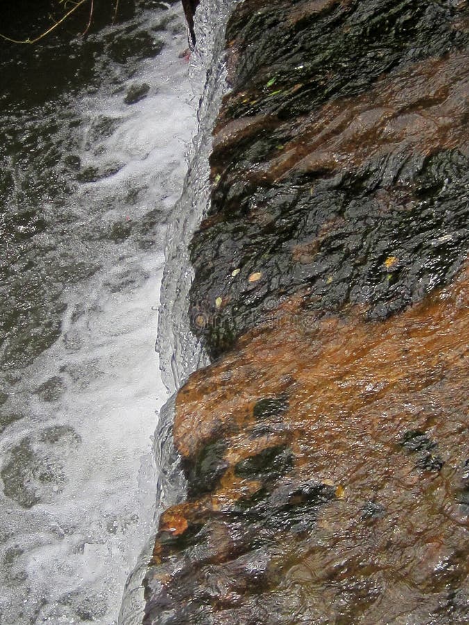 CASCADING WEIR in STREAM stock image. Image of nature 92245735