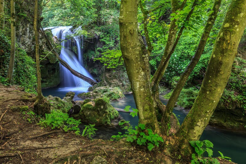 Cascata di Vaioaga della La, parco nazionale di Beusnita, Romania
