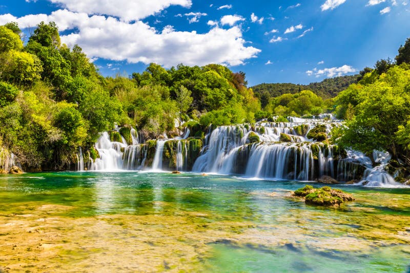 Cascata nel parco nazionale di Krka - Dalmazia, Croazia