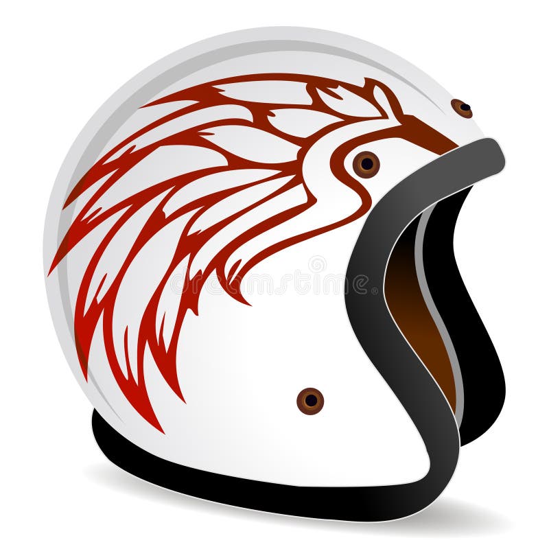 Casco della corsa dell'annata royalty illustrazione gratis Casco della corsa dell'annata royalty illustrazione gratis